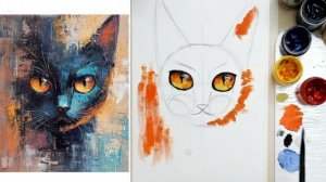 Рисуем кота гуашью, Забирай 5 бесплатных уроков по ссылке в описании