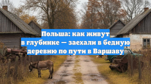 Польша: как живут в глубинке — заехали в бедную деревню по пути в Варшаву
