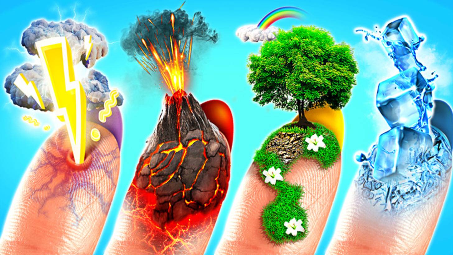 Четыре элемента в реальной жизни 👀 Земля, вода, огонь и воздух 🌍🔥💨💧 смотреть онлайн