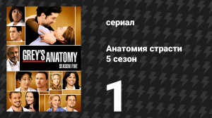 Анатомия страсти 5 сезон 1 серия «Сны обо мне (Часть 1)» (сериал, 2008)