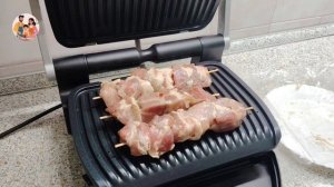 "Шашлык из свиной шеи" готовим на электрогриле.