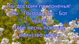 Воспоём мы Богу славу и хвалу (караоке)