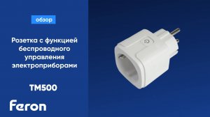 Розетка с функцией беспроводного управления электроприборами Feron TM500