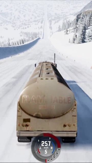 Грузовичок мчит с горы BeamngDrive смотреть онлайн