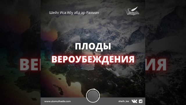 213. Плоды вероубеждения. Шейх Иса Абу абд ар-Рахман смотреть онлайн