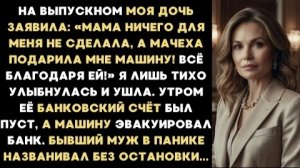 ИСТОРИИ ИЗ ЖИЗНИ/На выпускном  дочь заявила, я для неё ничего не сделала, а мачеха подарила машину