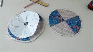 Лоскутные прихваки для кухни, окантовка косой бейкой. Пэчворк для начинающих. Мастер класс.