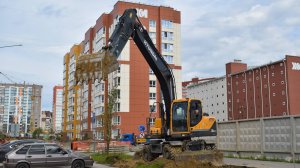 Экскаватор Hyundai Robex 210W-9S. Работа.