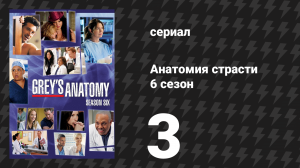 Анатомия страсти 6 сезон 3 серия «Кажется, за мной наблюдают» (сериал, 2009)