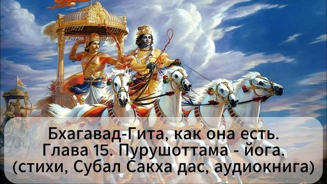 Бхагавад-Гита, как она есть. Глава 15. Йога Высшей личности .(стихи, Субал Сакха дас, аудиокнига) смотреть онлайн