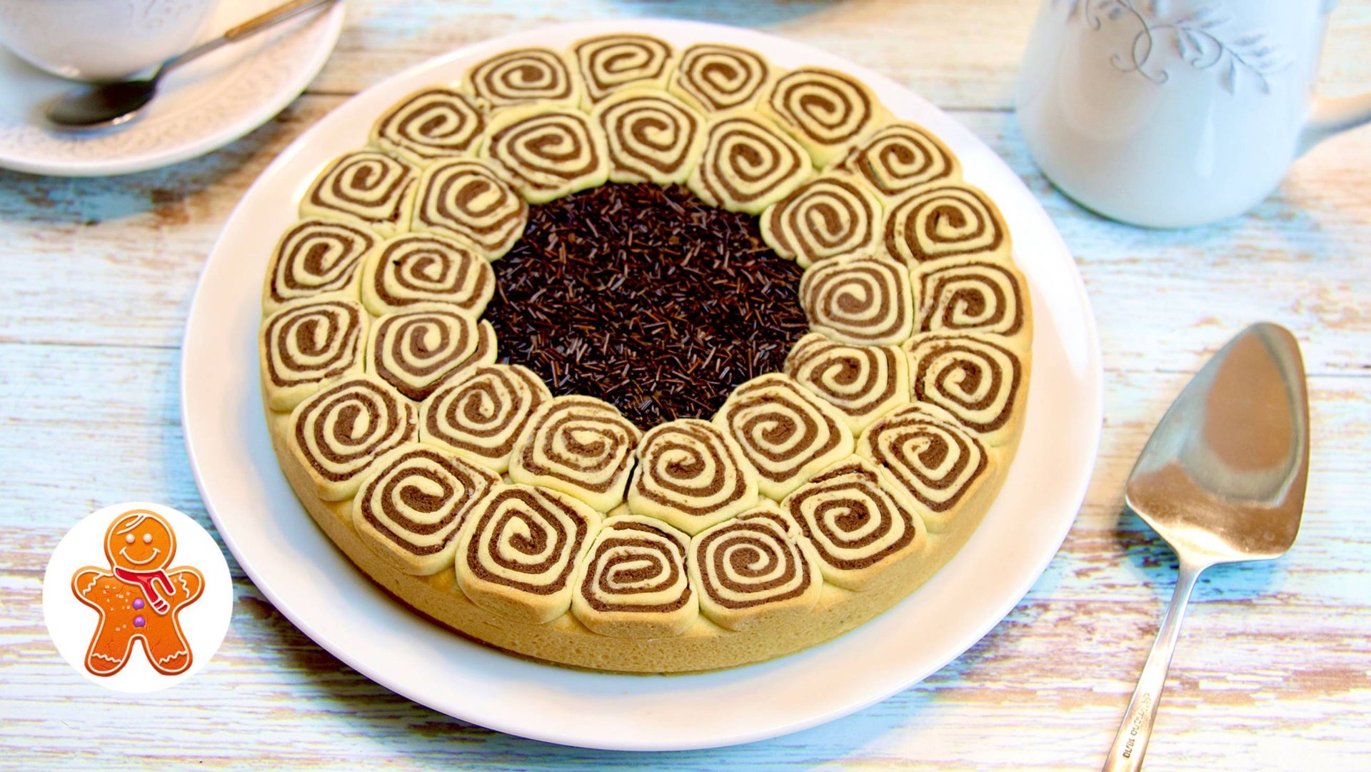 Красивый пирог - торт к чаю смотреть онлайн