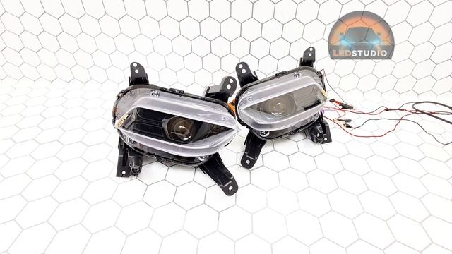 Hyundai Santa Fe светодиодные противотуманные фары смотреть онлайн