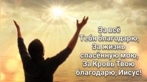 За все Тебя благодарю (караоке)