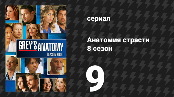 Анатомия страсти 8 сезон 9 серия «Ночь темна» (сериал, 2011)