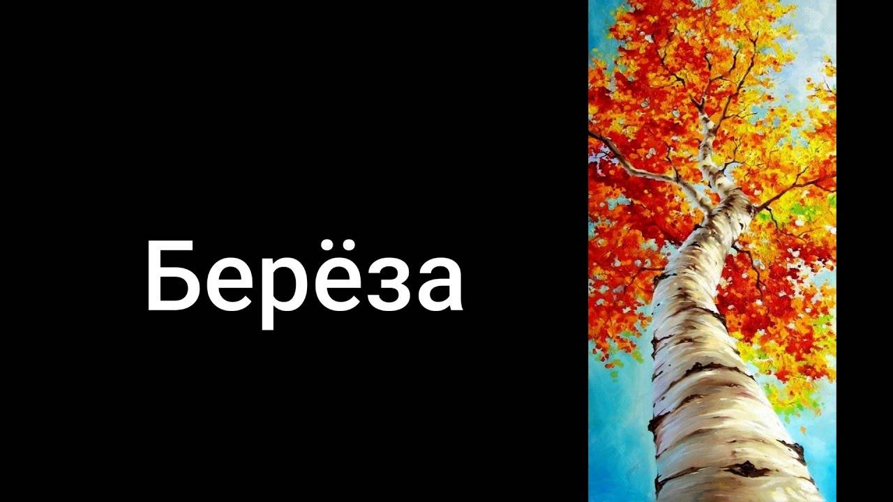 Осень Береза. Уроки со сикдкой 90 процентов ссылка в описании ролика. смотреть онлайн