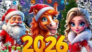 С Новым 2026 годом!  Красивое Волшебное Поздравление С Годом Лошадки! Прикольные Поздравления!