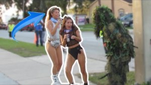 BUSHMAN PRANK ON FEMALES!!