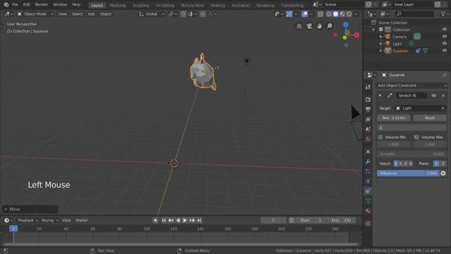 Ограничения отслеживания — Основы Blender 32