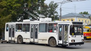 Троллейбус БКМ-20101 БТРМ-4122. Покатушки по Барнаулу.