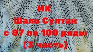 МК Шаль Султан с 87 по 100 ряды 3 часть