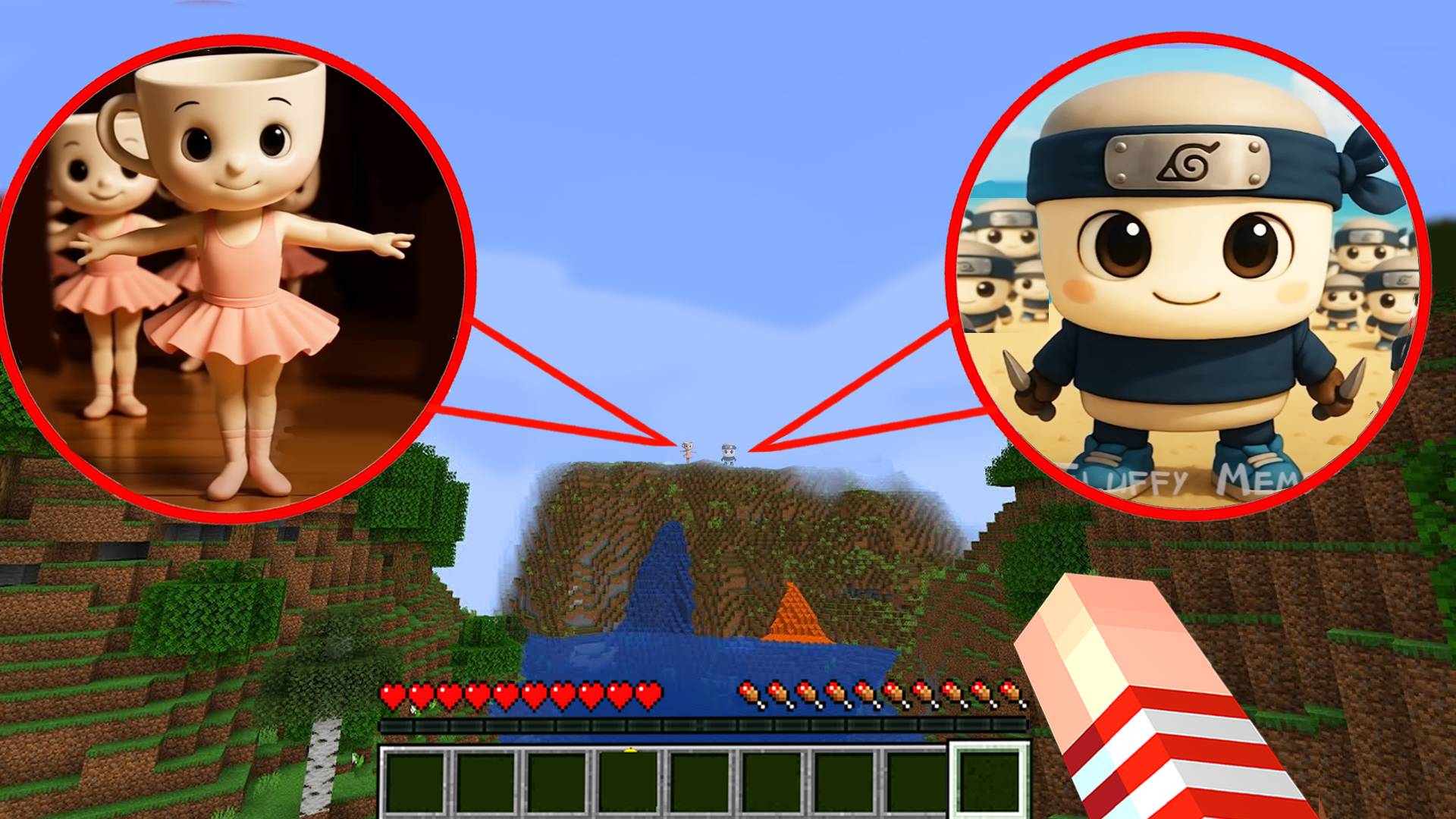 Я НАШЛА БЕЙБИ КАПУЧИНА БАЛЕРИНУ И АСАСИНО МЕМ В МАЙНКРАФТ! БРЕЙНРОТ ЖИВОТНЫЕ смотреть онлайн