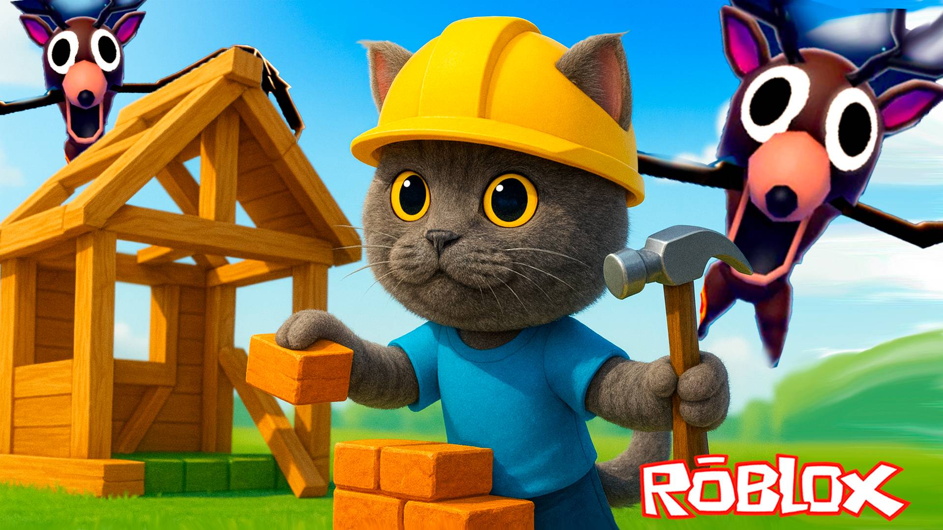 СТРОЮ ДОМ, ЧТОБЫ ВЫЖИТЬ в РОБЛОКС | Баттерс в ROBLOX