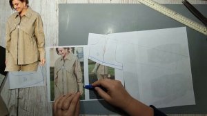 Моделирование. Блуза для осени. Выкройка № 1839.