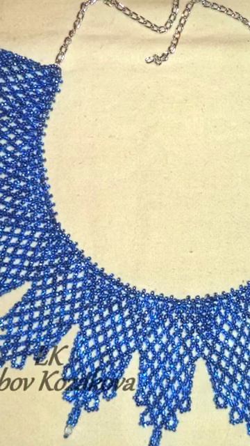 Колье - воротник из бисера (4)/Обзор колье смотреть онлайн