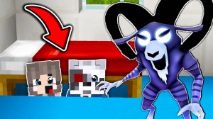 НУБ И ПРО СПРЯТАЛИСЬ ПОД КРОВАТЬЮ от БАРАН 99 НОЧЕЙ В ЛЕСУ в МАЙНКРАФТ АНИМАЦИЯ РОБЛОКС MINECRAFT