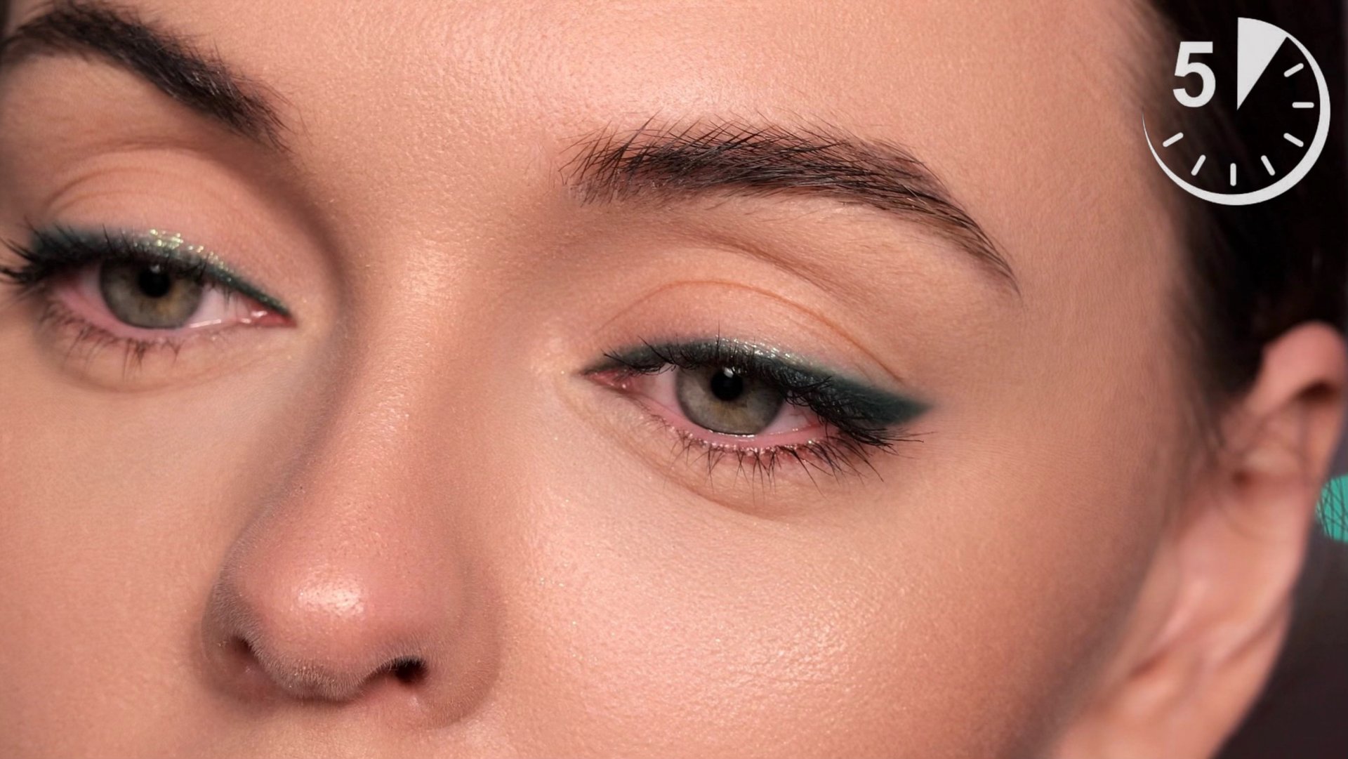 Изумрудная МЕЖРЕСНИЧКА – идеальный повседневный макияж за 5 минут! смотреть онлайн