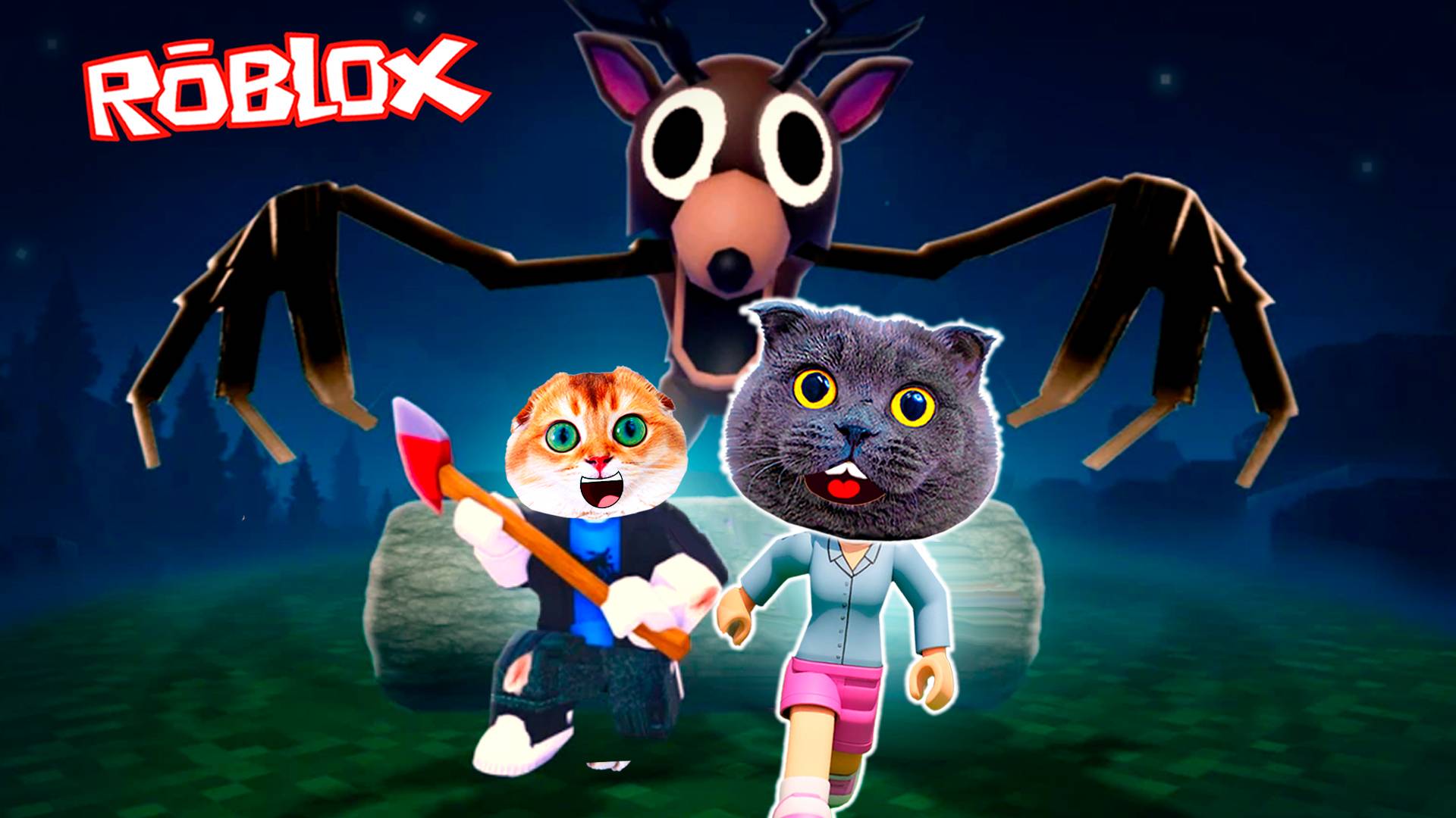 99 НОЧЕЙ в ЛЕСУ ВЫЖИВАЕТ КОШЕЧКА БАТТЕРС в РОБЛОКС | ROBLOX