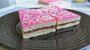 Песочное пирожное с повидлом «Школьное»🧁
