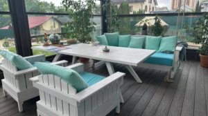 Подвесной диван-качель