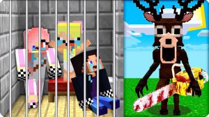 🥵Мы Попали в ТЮРЬМУ ОЛЕНЯ из 99 НОЧЕЙ  в Майнкрафт! ПОБЕГ НУБИК ШЕДИ ЛЕСКА