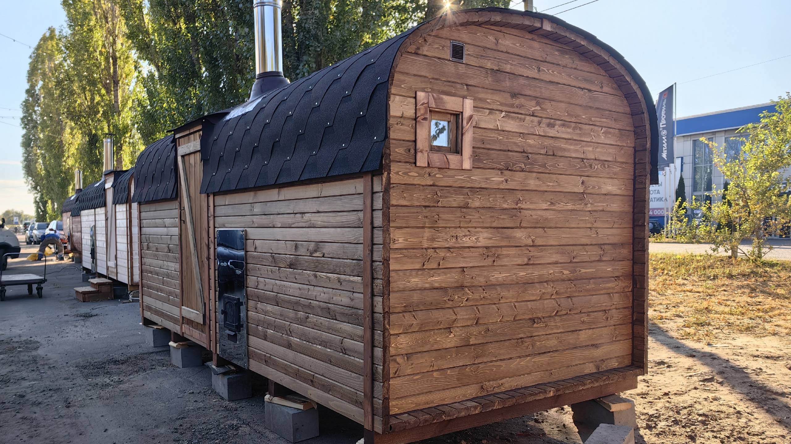 Баня Сундук 5х2.1 Govoroff - боковая версия смотреть онлайн