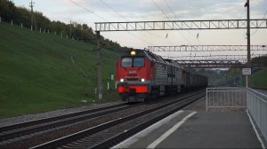 Тепловоз 2ТЭ25КМ-0419. Тяжко на подъёме.