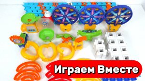 АСМР СБОРКА РАЗВИВАЮЩЕГО КОНСТРУКТОРА ВИТЕХ С ГОРКАМИ И ШАРИКАМИ ДЛЯ ДЕТЕЙ 🟢🟠