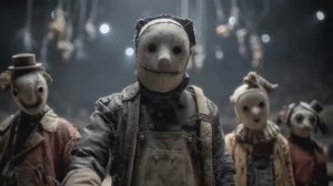 Видео и музыка сгенерированное нейросетью