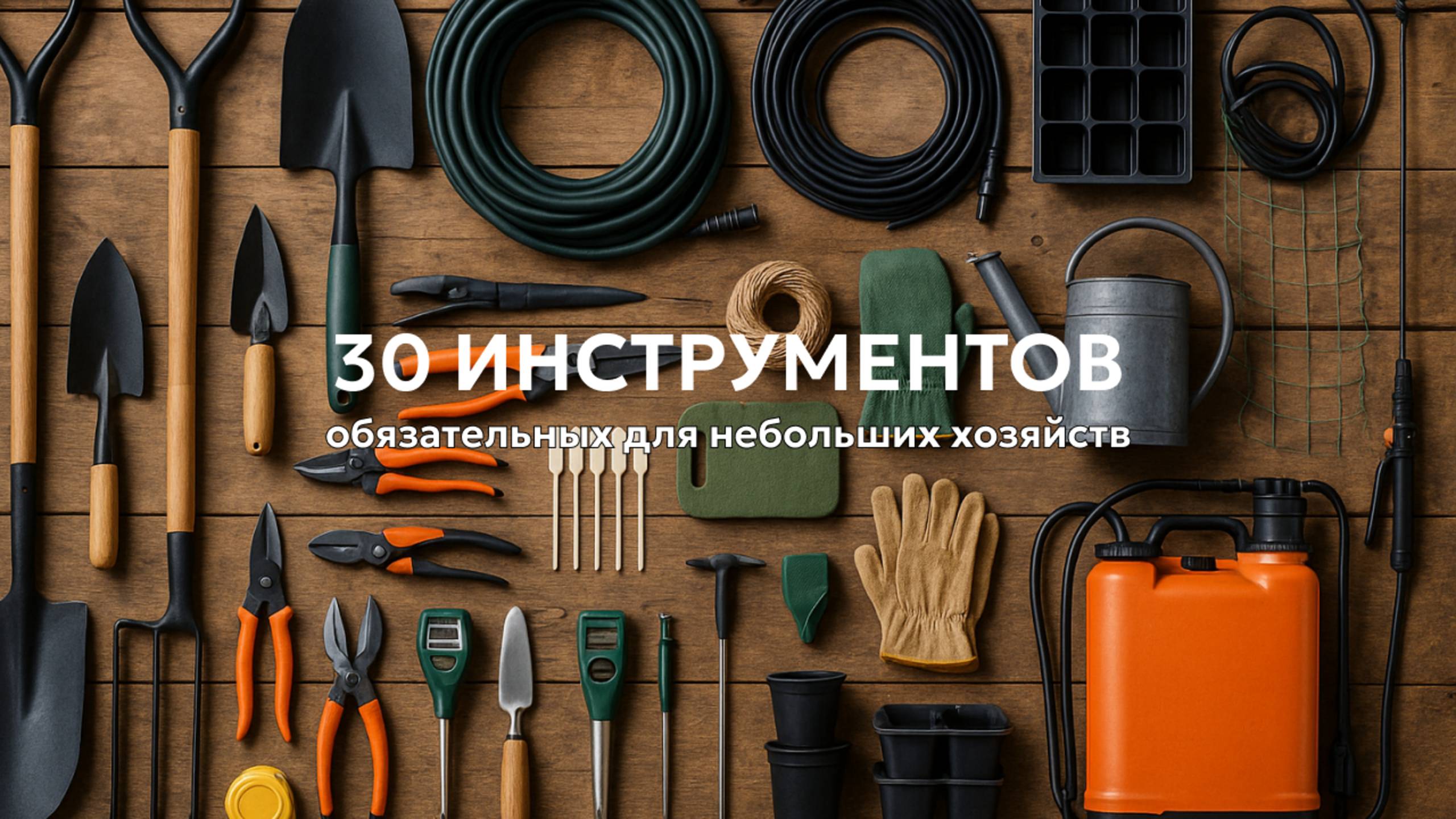 30 НЕОБХОДИМЫХ инструментов для небольших ферм и огородов 👩🏻🌾 смотреть онлайн