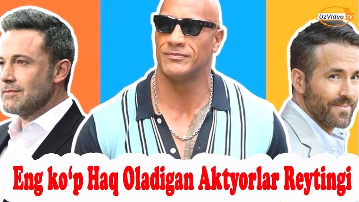 Eng Ko‘p Haq To‘lanadigan Aktyorlar Reytingi - Dueyn Jonson, Jeki Chan, Akshay Kumar !!!