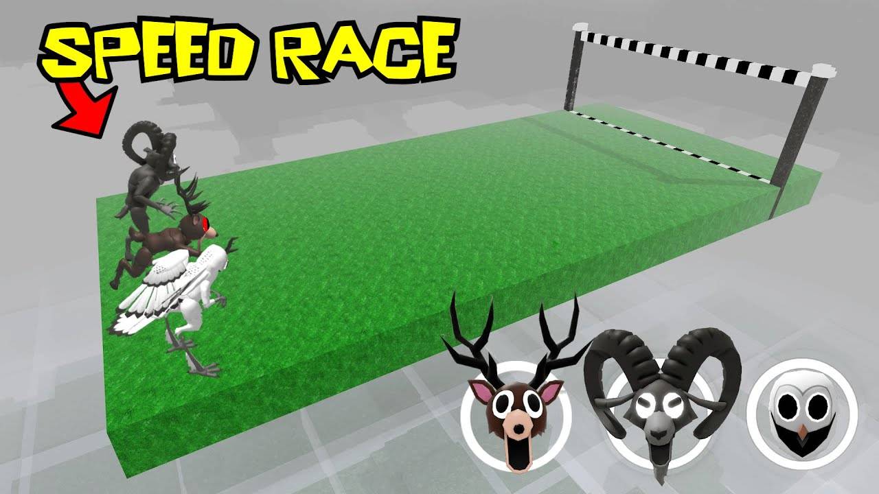 99 ночей в лесу - ГОНКА на СКОРОСТЬ Олень против Барана и Совы | Roblox смотреть онлайн