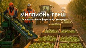 Как американские фермеры собирают 300 000 тонн груш 🍐