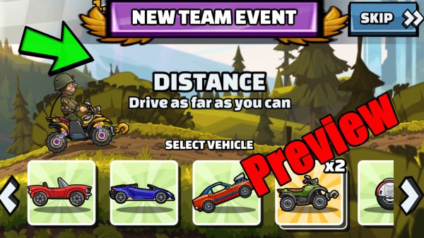 🔔❗ New Team Event (Hooked On A Wheelin') - Hill Climb Racing 2