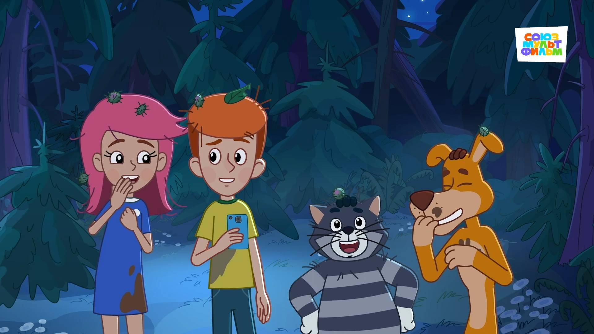 Новое Простоквашино  109 серия  Блуждающие огоньки  Союзмультфильм HD