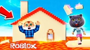 ВЫЖИВАЮ в ПОЛ это ЛАВА ВМЕСТЕ с КОТОМ ПЕРСИКОМ @kotPersey  в РОБЛОКС | The Floor Is LAVA