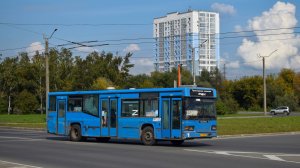 Автобус Scania MaxCi CN113CLL (АР 206 22). Покатушки по Барнаулу. Звук двигателя Scania DC11.