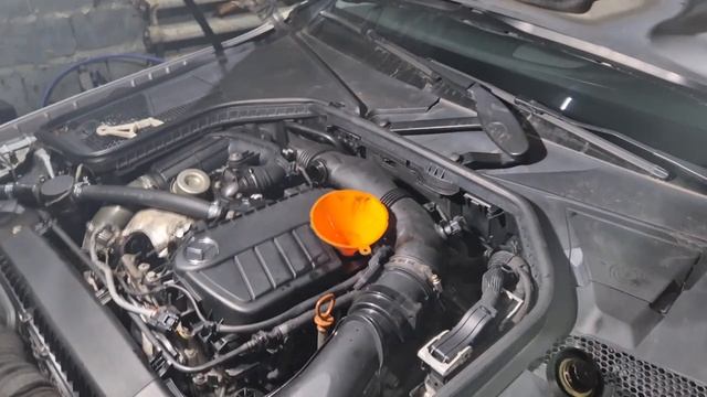 раскоксовываем мерседес промывкой 109