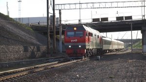 Тепловоз ТЭП70БС-188 с поездом "Восток"