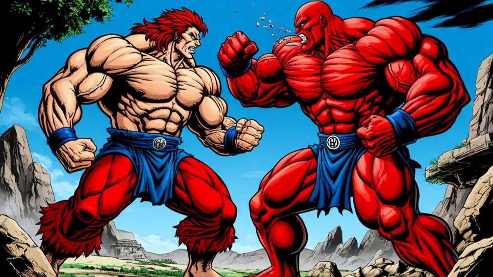 Мой Mugen - максимум слотов = 329967(33х9999) - бой Ханма Юдзиро vs всех 7