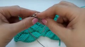 Узор спицами с каймой.